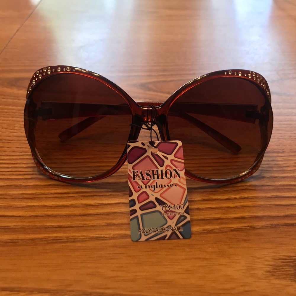 😎 Polarized Rhinestone Ombré Fashion Sunglasses